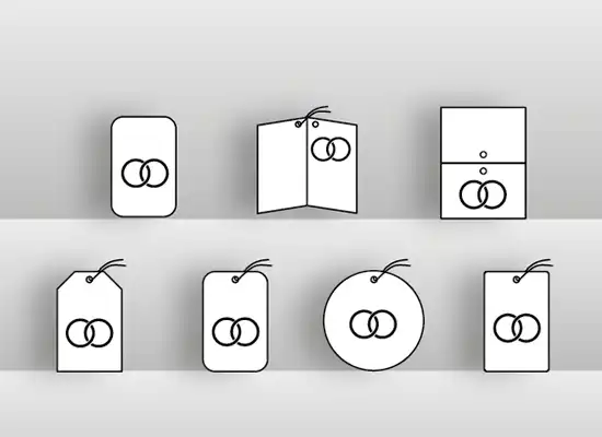 Hangtags trouwkaarten