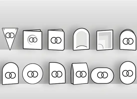 Gestanste geboortekaartjes