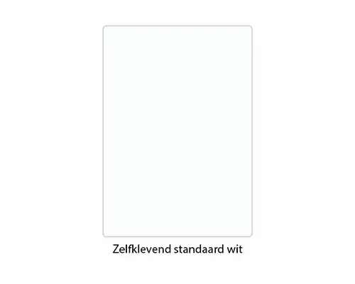 meer informatie over Zelfklevend standaard wit